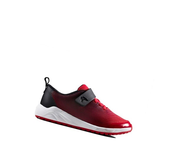 Baskets Clarks Aeon Pace Cuir Garcon Rouge | WZHP87349