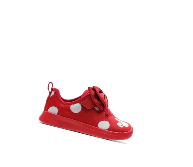 Baskets Clarks Ath Bow Fille Rouge | HDRA50917