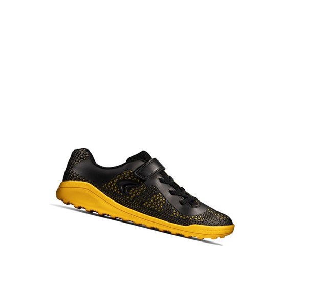 Baskets Clarks Award Swift Fille Noir Jaune | OYJK93821