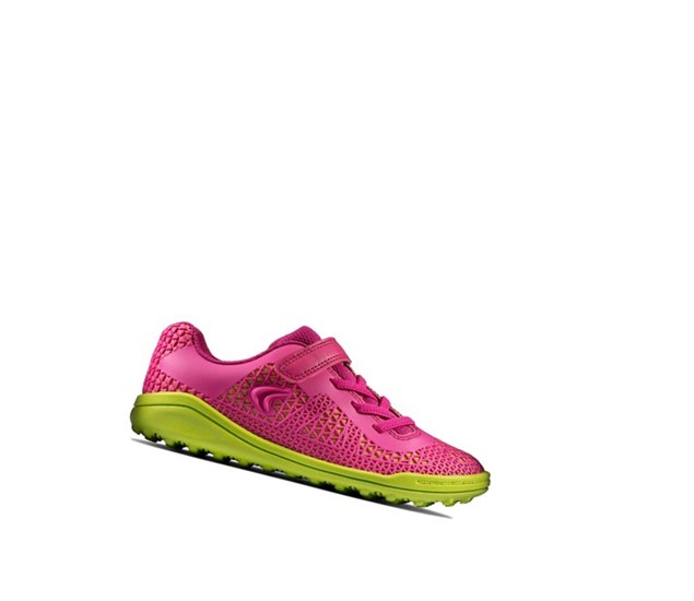 Baskets Clarks Award Swift Garcon Rose Citron | AHNJ85062