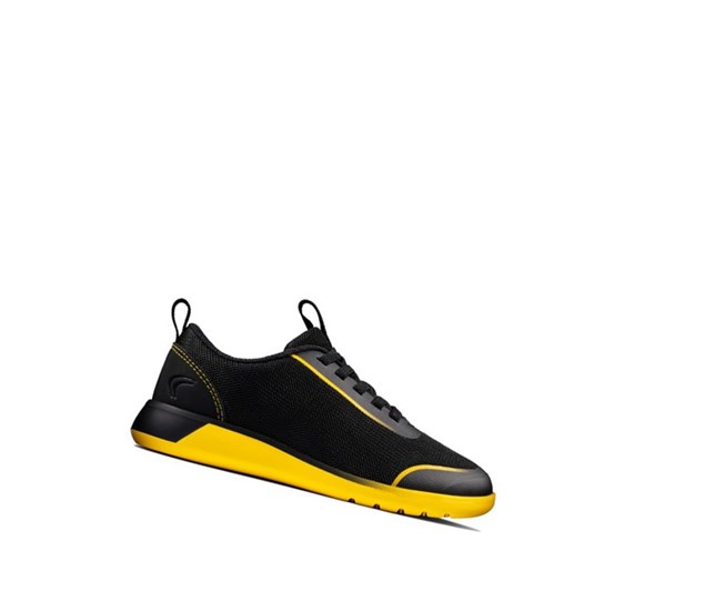 Baskets Clarks Suburb Spark Fille Noir Jaune | SZNR06294