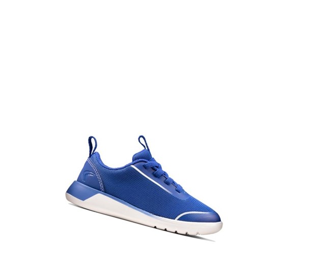 Baskets Clarks Suburb Spark Garcon Bleu | AYMW17894