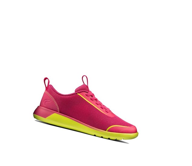 Baskets Clarks Suburb Spark Garcon Rose Citron | NXKU29187