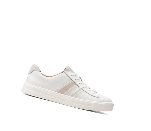 Baskets Clarks Un Maui Band Daim Femme Blanche | ZBIQ54721