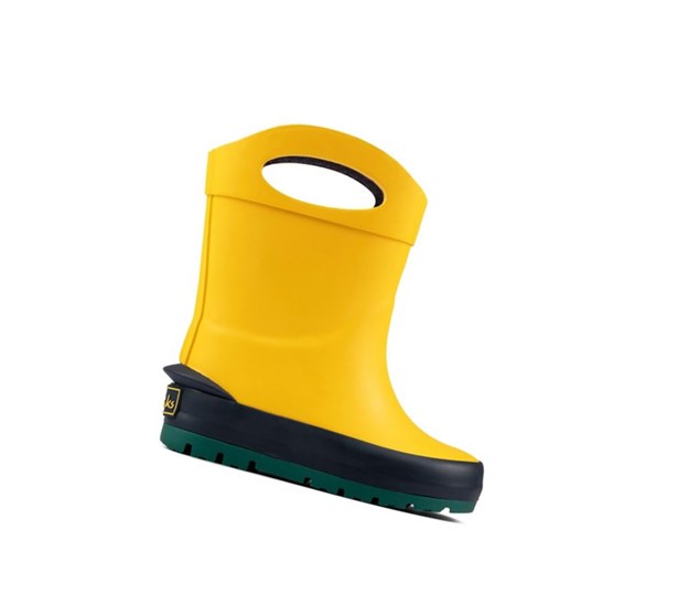 Bottes de Pluie Clarks Mudder Dash Fille Jaune | YLSC13978