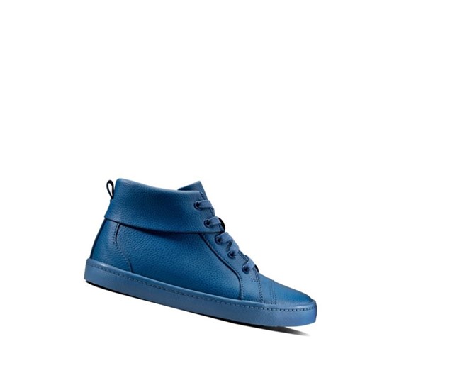 Bottines Clarks City Oasis Cuir Fille Bleu Foncé | ILQY51326