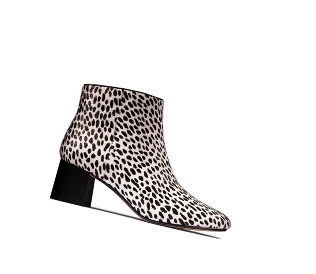 Bottines Clarks Sheer Flora 2 Print Cuir Femme Leopard | MZKP52867