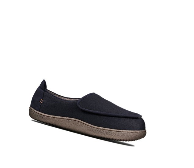 Chaussons Clarks Relaxed Charm Homme Bleu Marine | GQVR39810