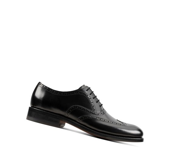 Chaussures Brogue Clarks Craft 368 Wing Cuir Homme Noir | GRKU20439