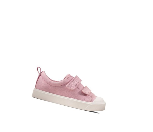 Chaussures Casual Clarks City Bright Fille Rose | JMCB61789