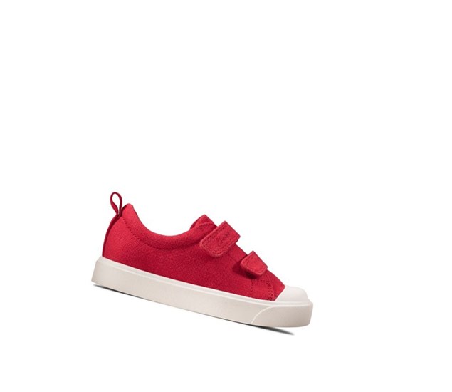 Chaussures Casual Clarks City Bright Garcon Rouge | RVAG58063