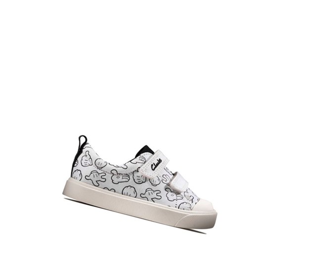 Chaussures Casual Clarks City Glove Fille Blanche | DEJI23987