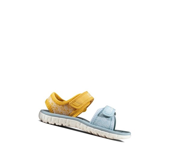 Chaussures Casual Clarks Surfing Sea Fille Jaune | TJEA53274