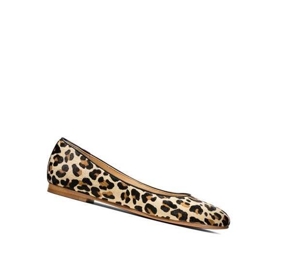 Chaussures Cuir Clarks Grace Piper Print Cuir Femme Leopard | AUNK74231