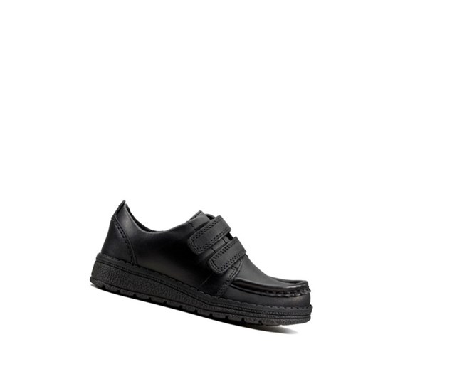 Chaussures Cuir Clarks Mendip Bright Cuir Fille Noir | JDPY02413