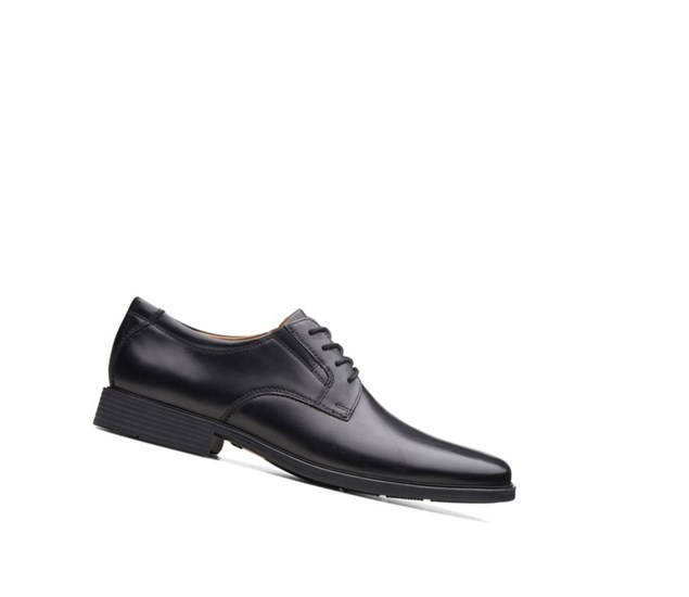 Chaussures Cuir Clarks Tilden Plain Cuir Homme Noir | NZPC51928