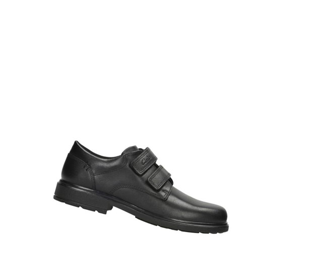 Chaussures D'école Clarks Remi Pace Cuir Garcon Noir | EGLK35874