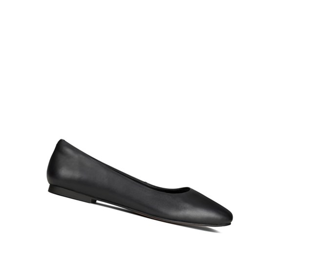 Chaussures Plates Clarks Pure 2 Cuir Femme Noir | NDBC07624