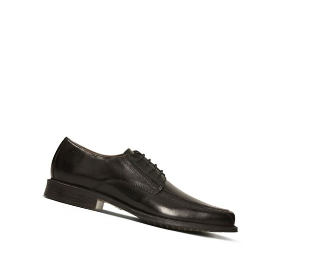 Chaussures de Marche Clarks Driggs Walk Cuir Homme Noir | JULA07916