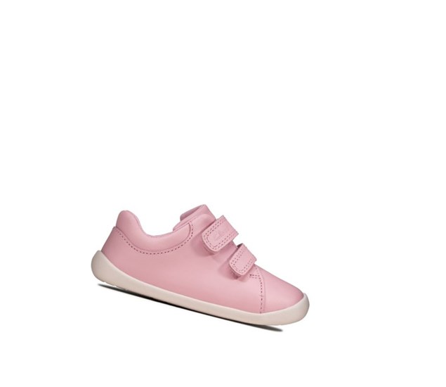 Chaussures de Marche Clarks Roamer Craft Cuir Fille Rose | BLCH03279