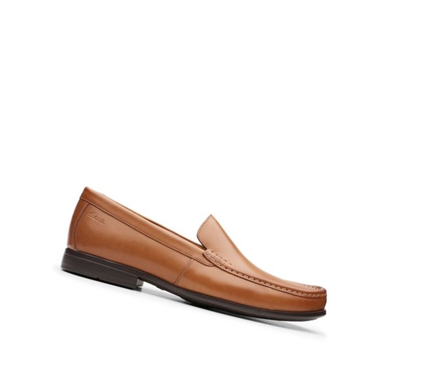 Loafers Clarks Claude Plain Larges Fit Homme Marron | SEVA40279