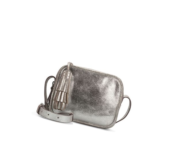 Sacs Crossbody Clarks Topsham Mila Cuir Femme Argent | YWHQ63904