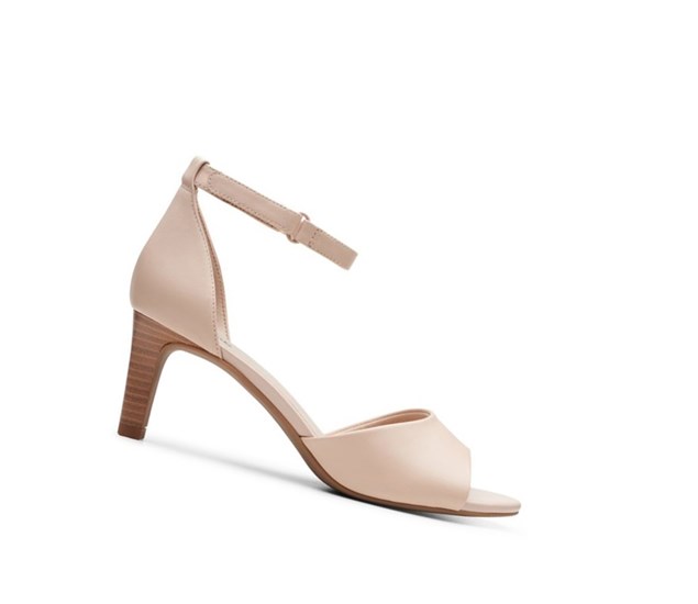 Sandales à Talons Clarks Alice Greta Cuir Femme Couleur Chair | XLZG28617