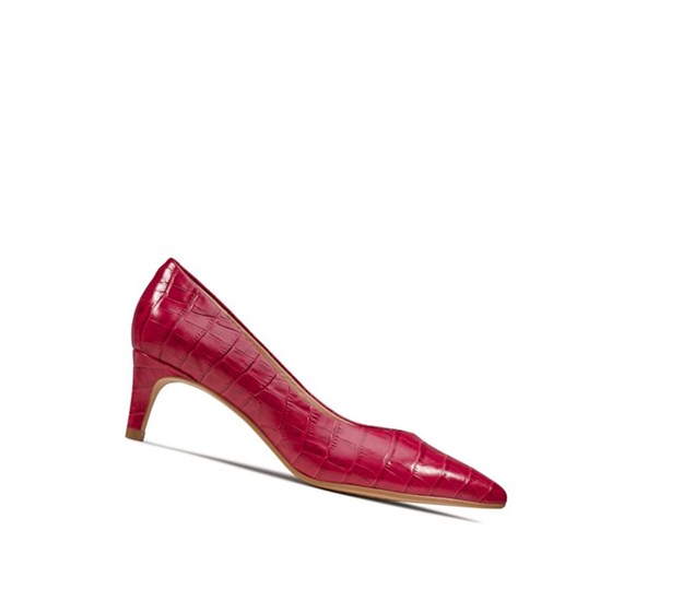 Talons Clarks Laina 55 Cuir Femme Fushia | YCZI53694