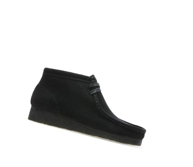 Wallabee Clarks Originale Daim Femme Noir | IWMJ75903