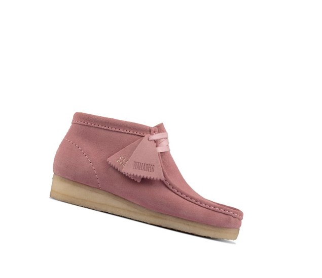 Wallabee Clarks Originale Daim Femme Rose | ZWSC78052