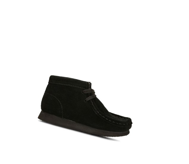 Wallabee Clarks Originale Daim Fille Noir | MLJN80942