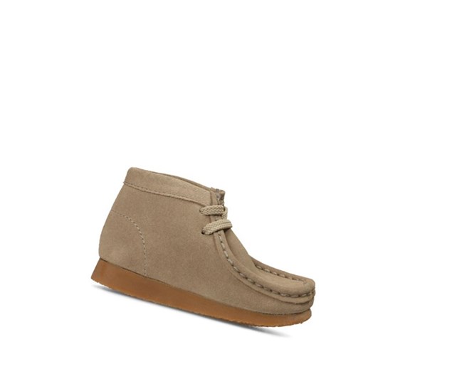 Wallabee Clarks Originale Daim Garcon Beige | QUIT26830