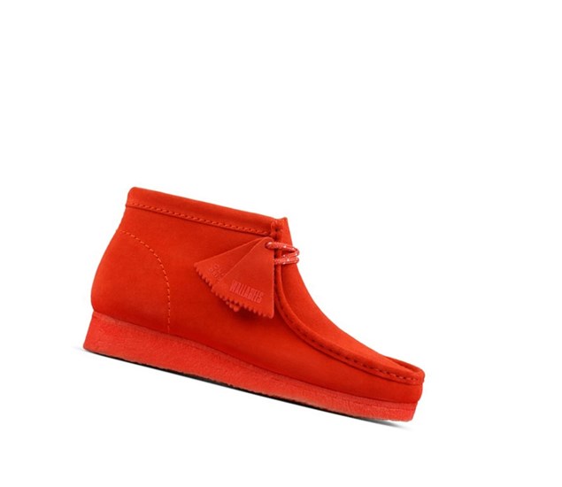 Wallabee Clarks Originale Daim Homme Rouge | HBZQ24153