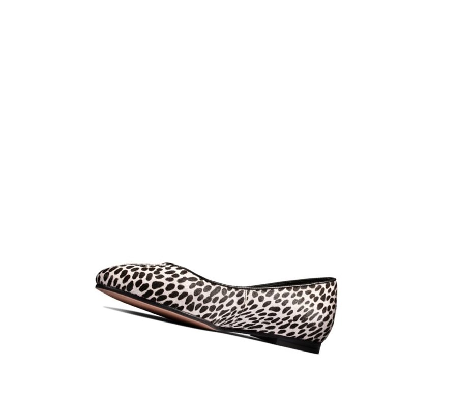 Ballerine Clarks Grace Piper Print Cuir Femme Leopard | RFHB30674