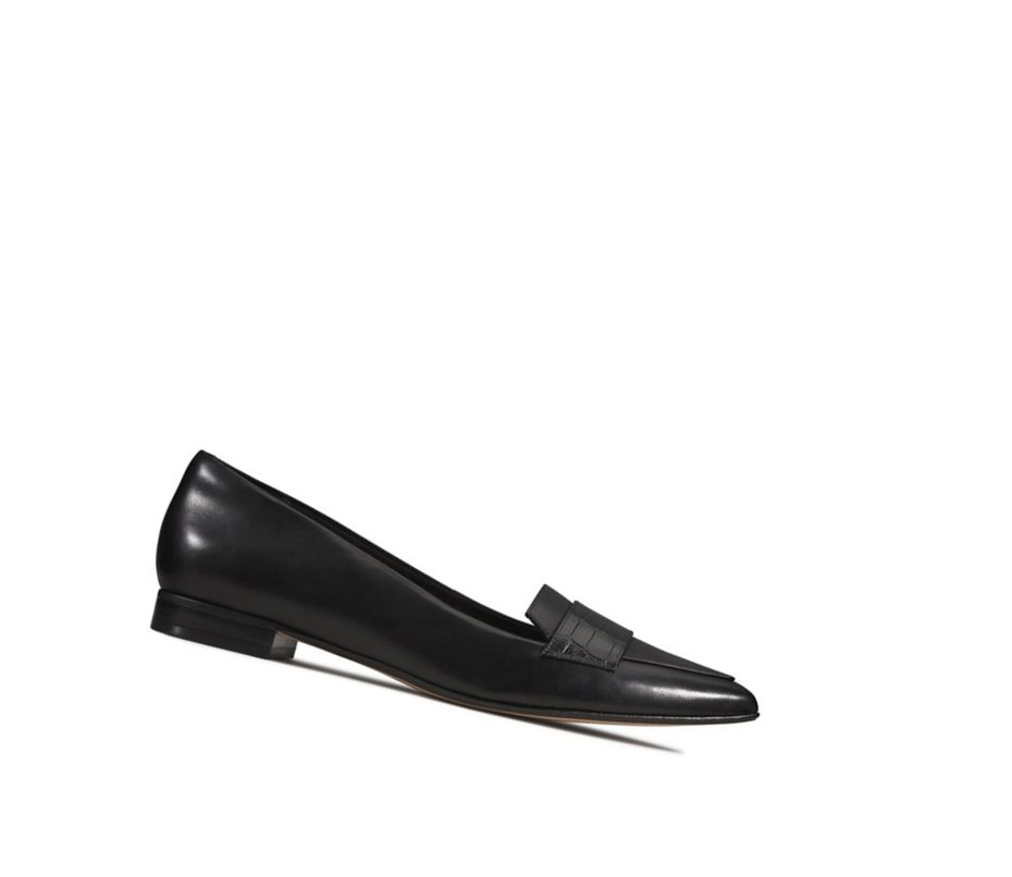 Ballerine Clarks Laina 15 Cuir Femme Noir | MEFI07829