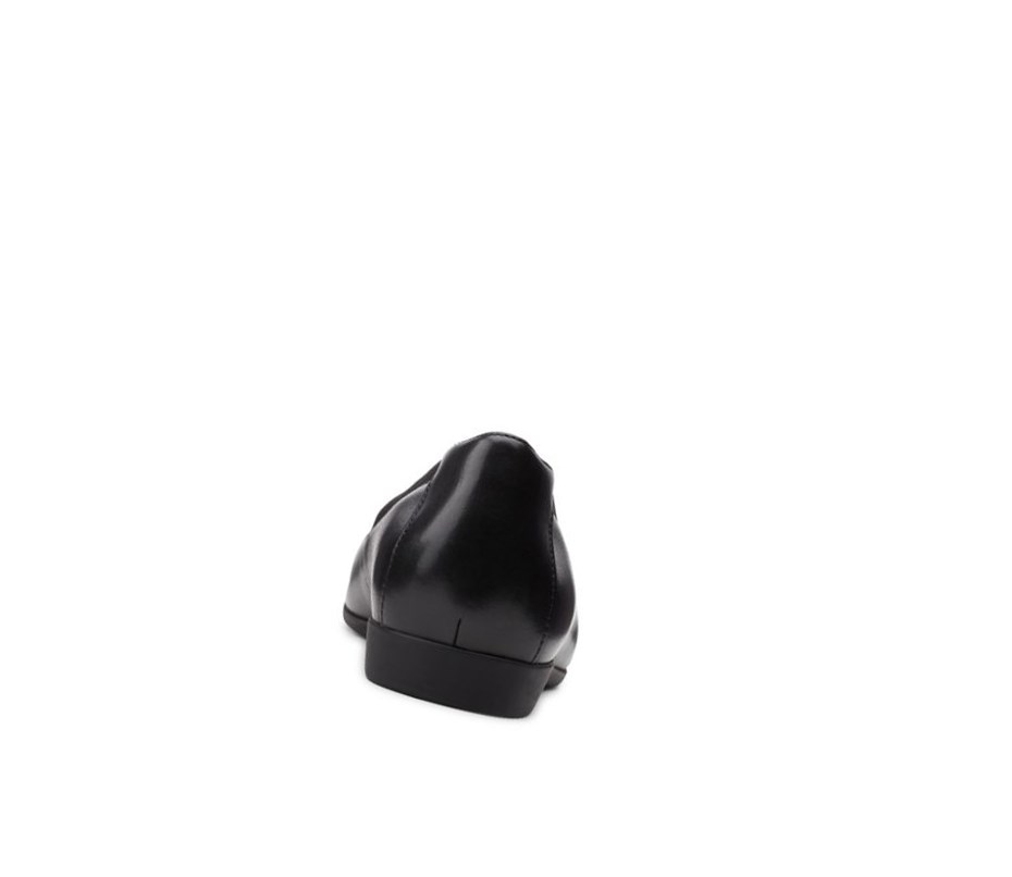 Ballerine Clarks Un Darcey Cap 2 Cuir Femme Noir | BTLJ58792