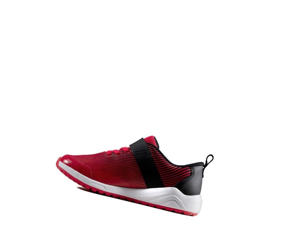 Baskets Clarks Aeon Pace Cuir Fille Rouge | TAYR79214