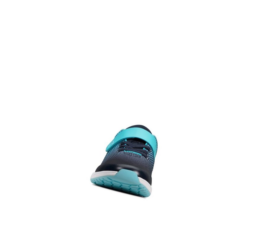 Baskets Clarks Aeon Pace Cuir Garcon Bleu Marine | ZLTH02368