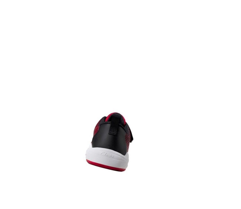 Baskets Clarks Aeon Pace Cuir Garcon Rouge | WZHP87349