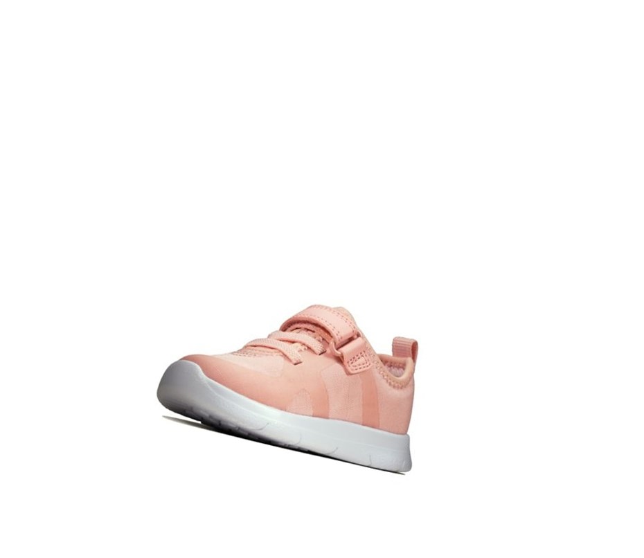 Baskets Clarks Ath Flux Textile Fille Rose Clair | GDTW91374