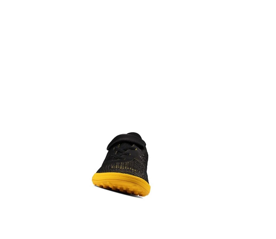 Baskets Clarks Award Swift Garcon Noir Jaune | YSTL62371