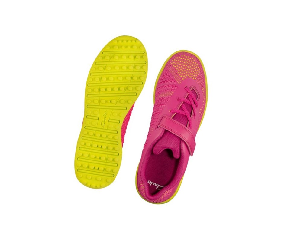 Baskets Clarks Award Swift Garcon Rose Citron | IJWX59432