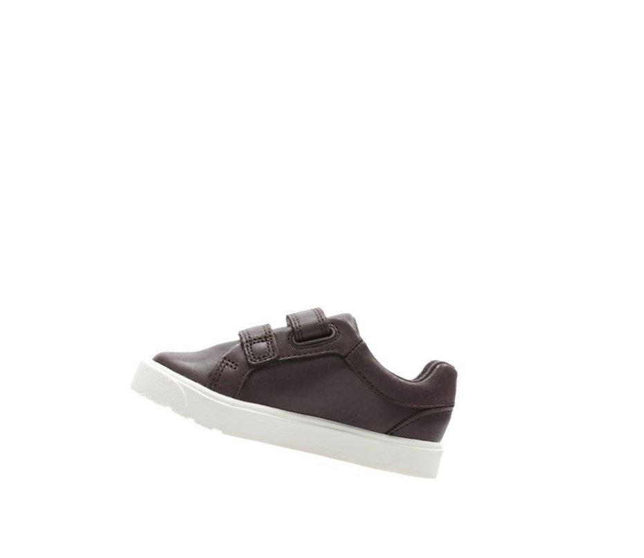 Baskets Clarks City Oasis Lo Cuir Fille Marron | IJEK12596