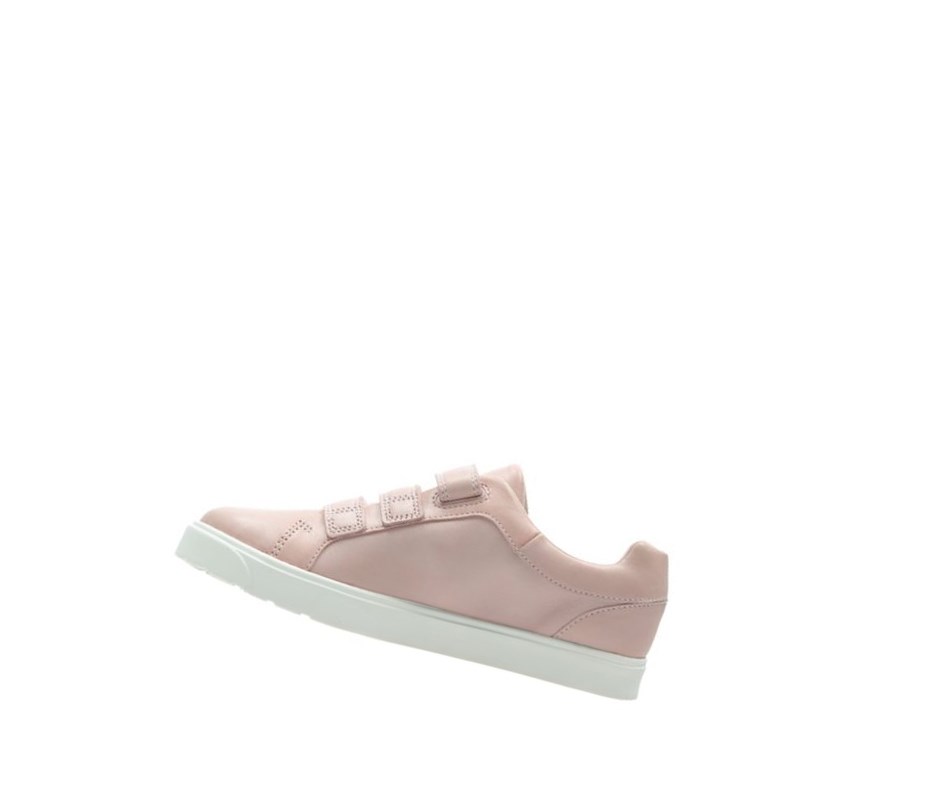 Baskets Clarks City Oasis Lo Cuir Fille Rose | YGLN59063