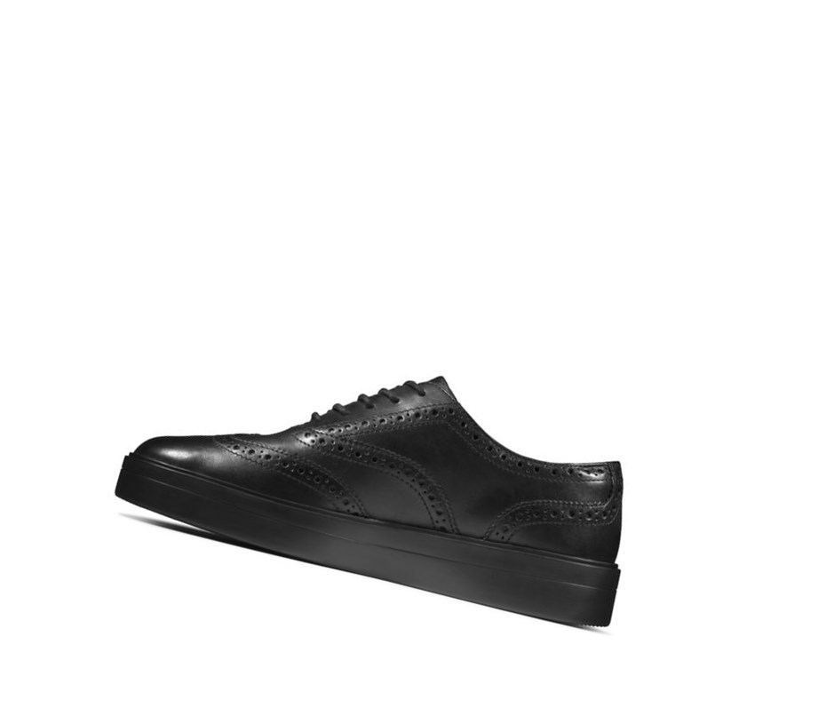 Baskets Clarks Hero Cuir Femme Noir | NWGR90463