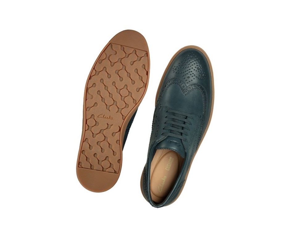 Baskets Clarks Hero Limit Cuir Homme Bleu Marine | WTCX63019