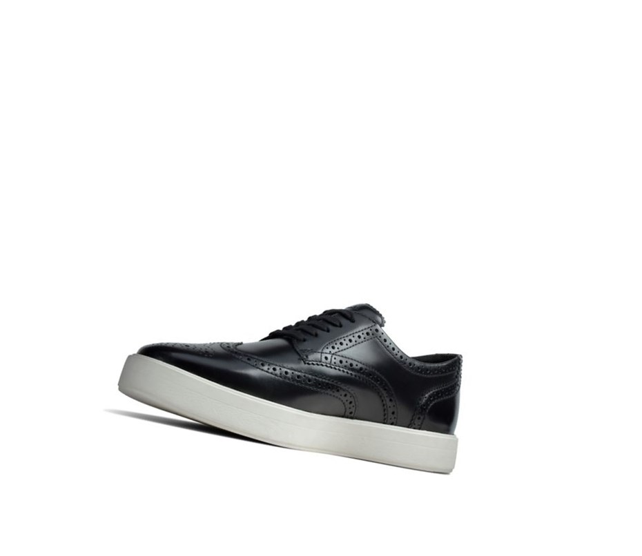 Baskets Clarks Hero Limit Cuir Homme Noir | TXNI18957