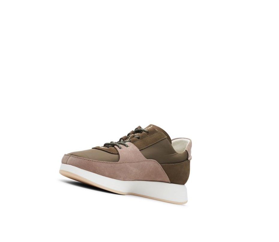 Baskets Clarks Kiowa Pace Homme Vert Olive | OQLN39562