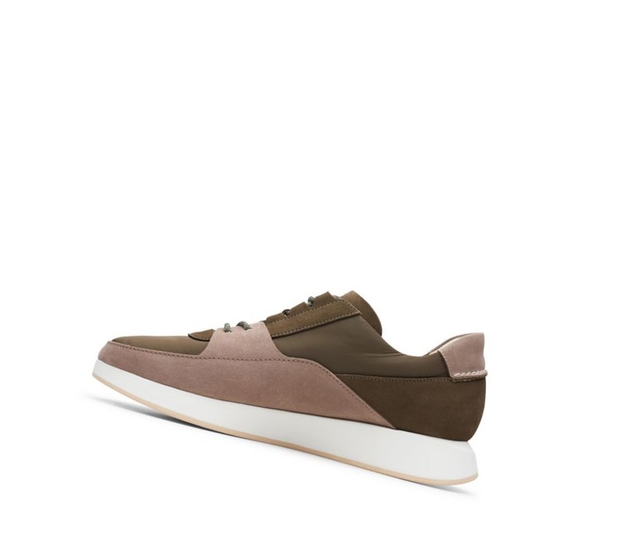 Baskets Clarks Kiowa Pace Homme Vert Olive | OQLN39562