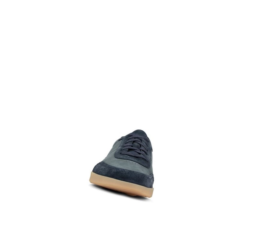 Baskets Clarks Oakland Run Daim Homme Bleu Marine | DJIB05914